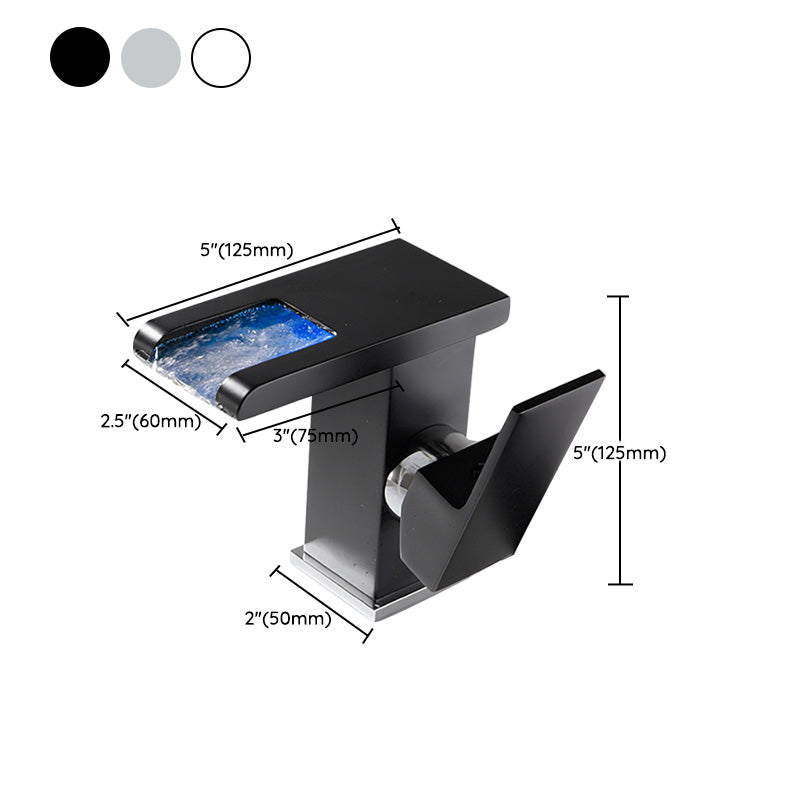 Skorter | Basin faucet lever handle waterfall outlet bathroom fixture