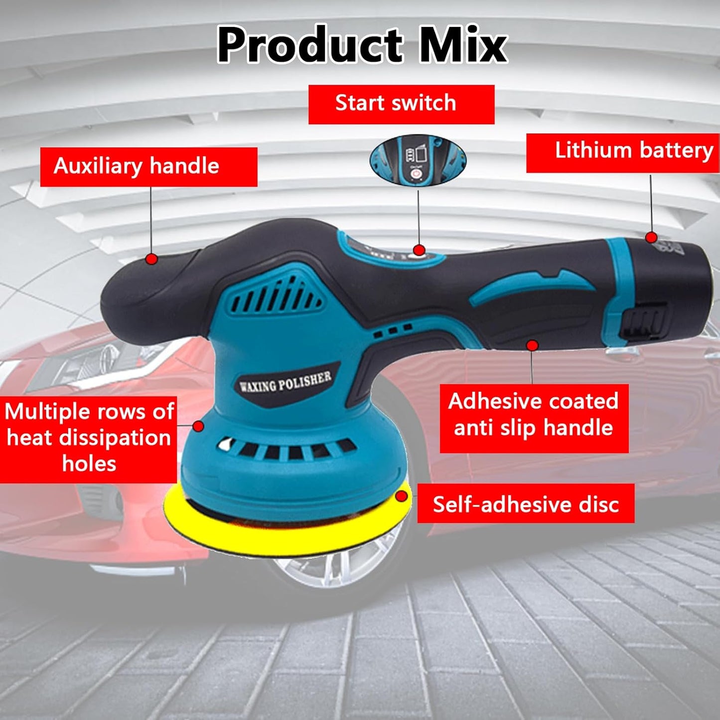 Skorter | Cordless Car Polisher with Dual Batteries and 8-Speed Control – Torvex
