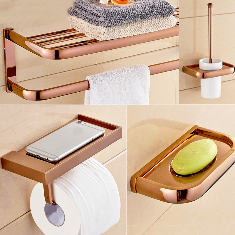 Skorter | 6-piece Bathroom Accessory Set Vintage Brass Bath Hardware Set