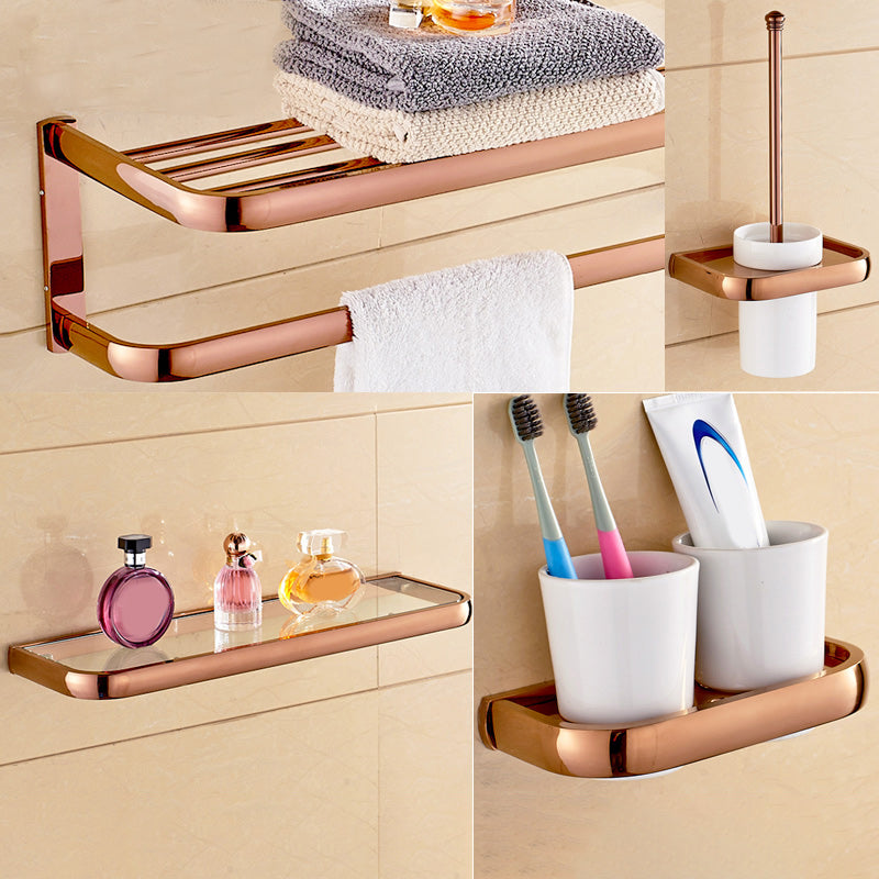 Skorter | 6-piece Bathroom Accessory Set Vintage Brass Bath Hardware Set