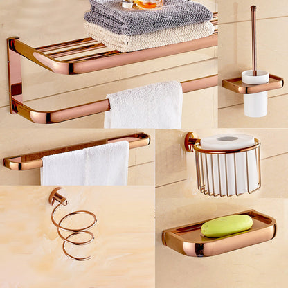 Skorter | 6-piece Bathroom Accessory Set Vintage Brass Bath Hardware Set