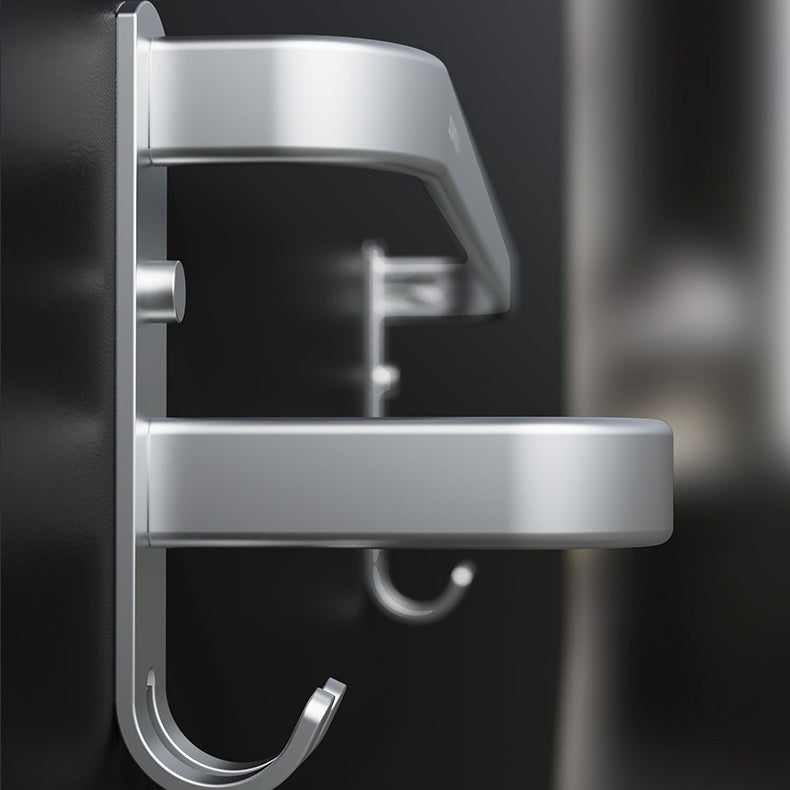 Skorter | 7-piece Bathroom Accessory Set Modern Aluminum Bathroom Set in Silver