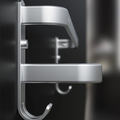 Skorter | 7-piece Bathroom Accessory Set Modern Aluminum Bathroom Set in Silver