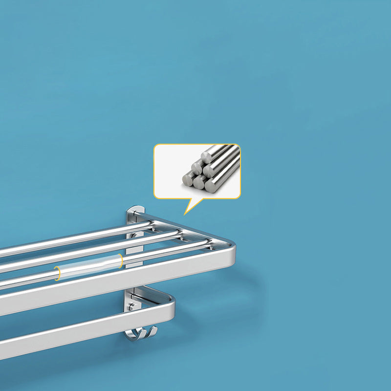 Skorter | 7-piece Bathroom Accessory Set Modern Aluminum Bathroom Set in Silver