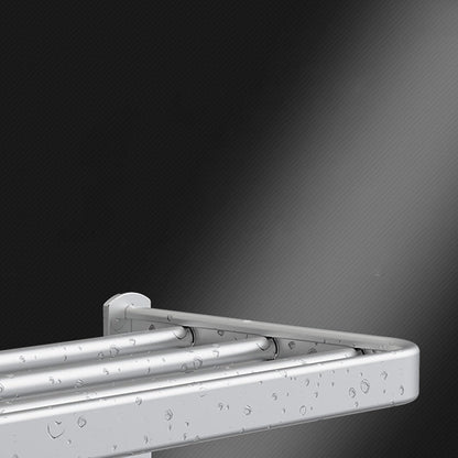 Skorter | 7-piece Bathroom Accessory Set Modern Aluminum Bathroom Set in Silver