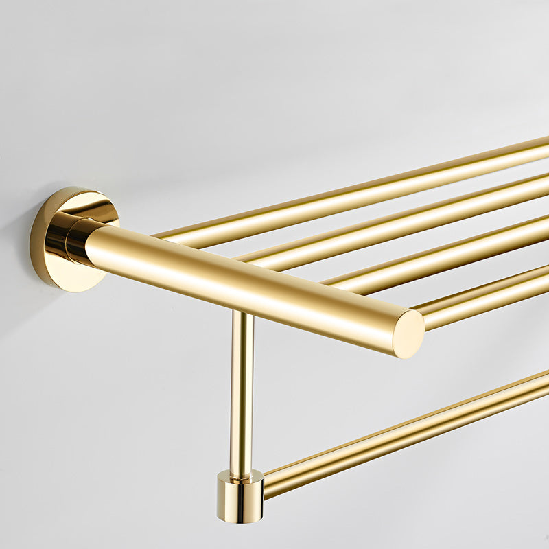 Skorter | 4 Pieces Traditional Bathroom Accessory Set Brass Bathroom Set in Matte Gold