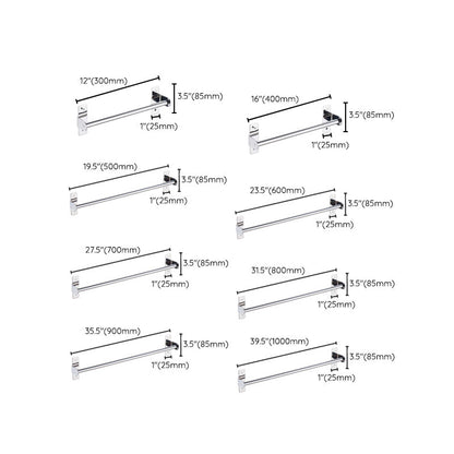 Skorter | 3-piece Stainless Steel Bathroom Accessory Set Modern Chrome Object Stand