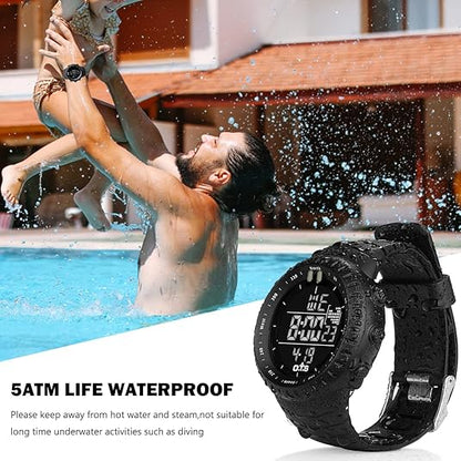 Skorter | Henry Waterproof Men’s Digital Sports Watch – Shockproof, Tactical & LED Backlit Outdoor Timepiece