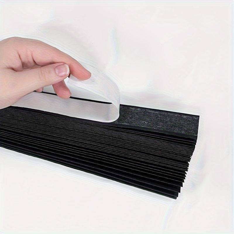 Skorter | Black Follert Roller Blind - Blackout Without Drilling, Customized for Bedroom and Living Room