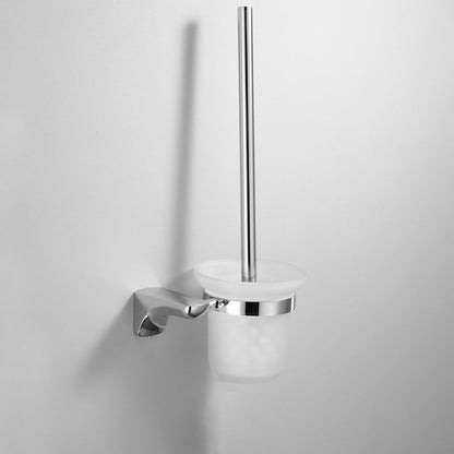 Skorter | 2-piece metal bathroom accessory set traditional toilet brush and holder set