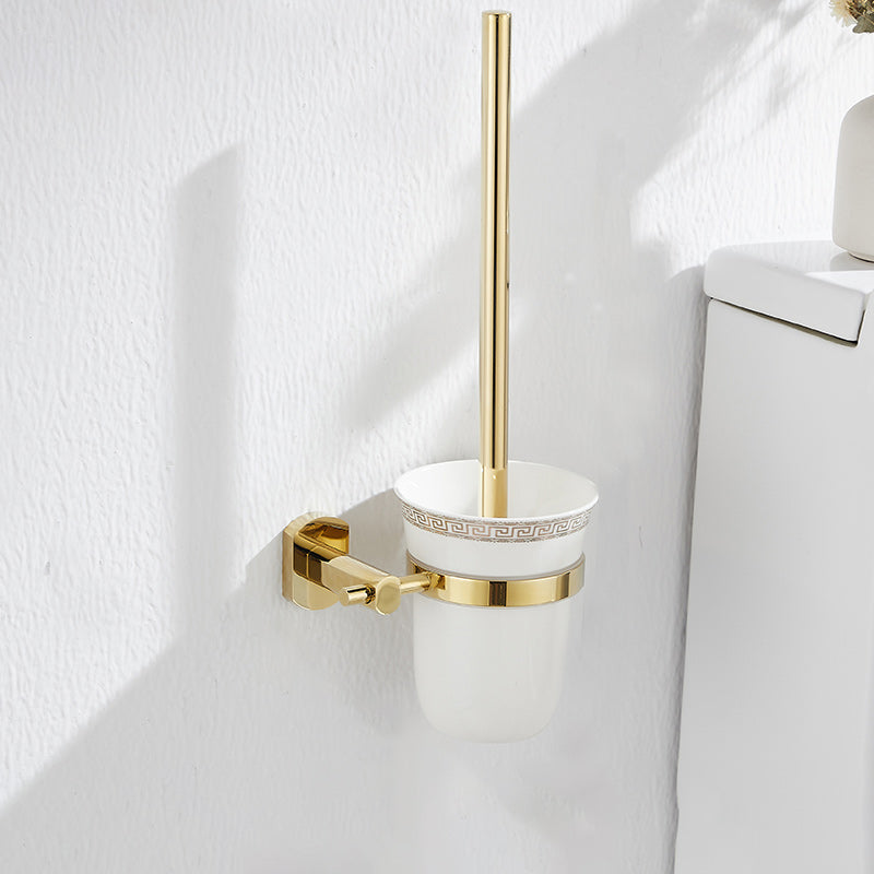 Skorter | 2-piece metal bathroom accessory set traditional toilet brush and holder set