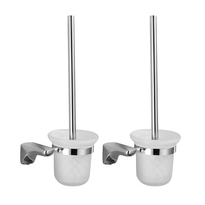 Skorter | 2-piece metal bathroom accessory set traditional toilet brush and holder set
