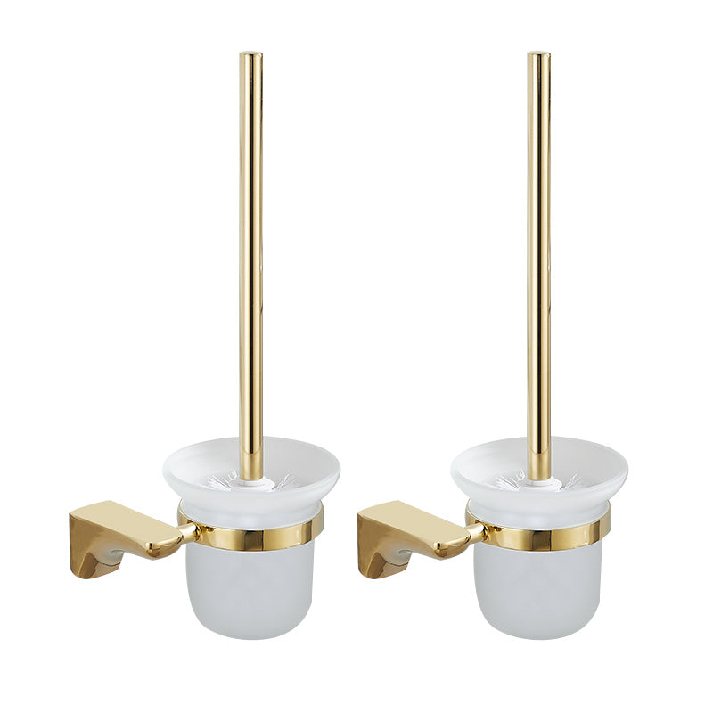 Skorter | 2-piece metal bathroom accessory set traditional toilet brush and holder set