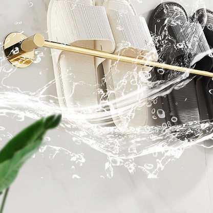 Skorter | 2-piece bathroom accessory set modern stainless steel slipper rack