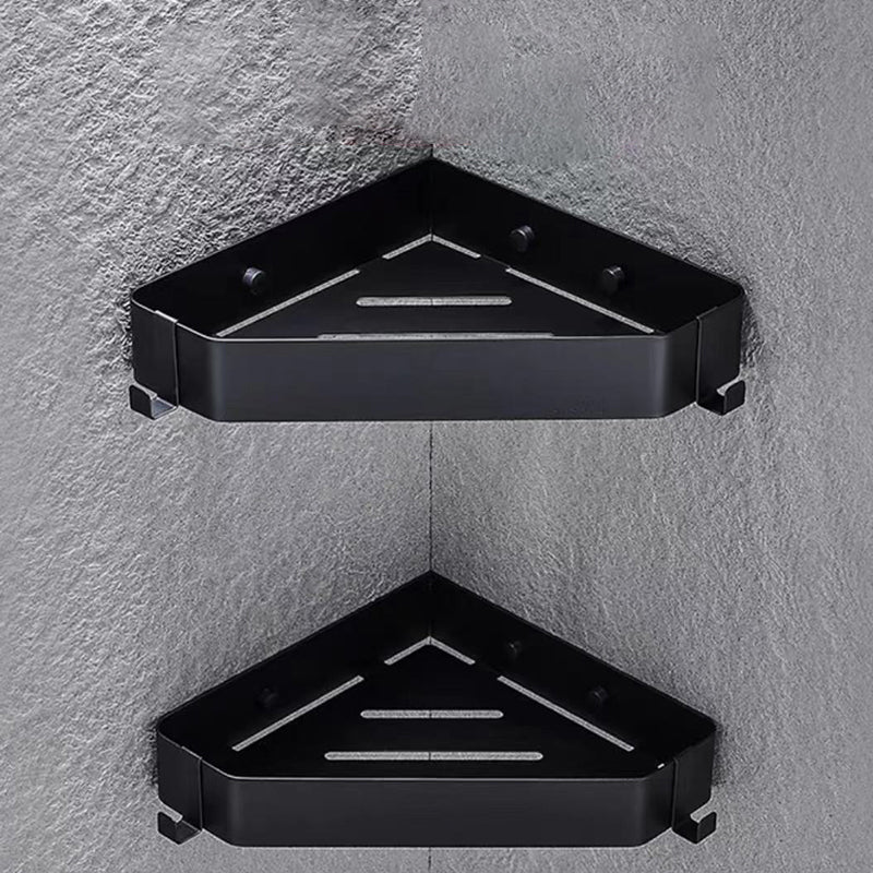 Skorter | 2-piece stainless steel bathroom accessory set 30 cm W triangular bathroom shelf