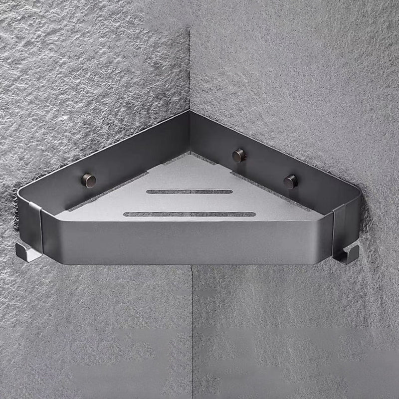 Skorter | 2-piece stainless steel bathroom accessory set 30 cm W triangular bathroom shelf