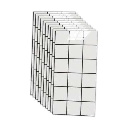 Skorter | 12" x 24" Marbling Single Panel Waterproof Splashback Wall Tile for Bathroom