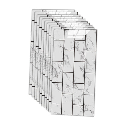 Skorter | 12" x 24" marbling single plate waterproof backsplash wall tile for bathroom