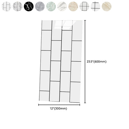 Skorter | 12" x 24" marbling single plate waterproof backsplash wall tile for bathroom
