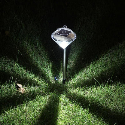 Skorter | Solar Garden Light in Diamond Shape – LED Lamps for Outdoor Decoration and Lighting