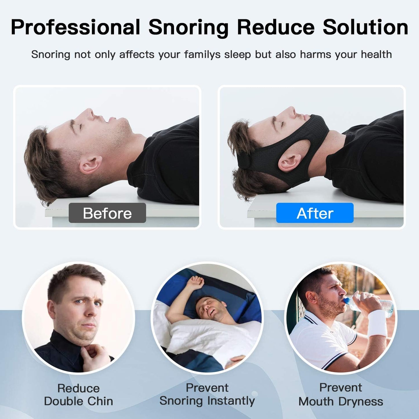 Skorter | Anti-Snore Chin Strap for Sleep Apnea