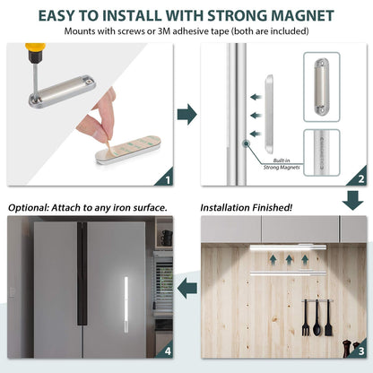 Skorter | Bls Led Closet Light, Battery Powered Motion Sensor, Super Bright 6000K, 4500Mah Rechargeable