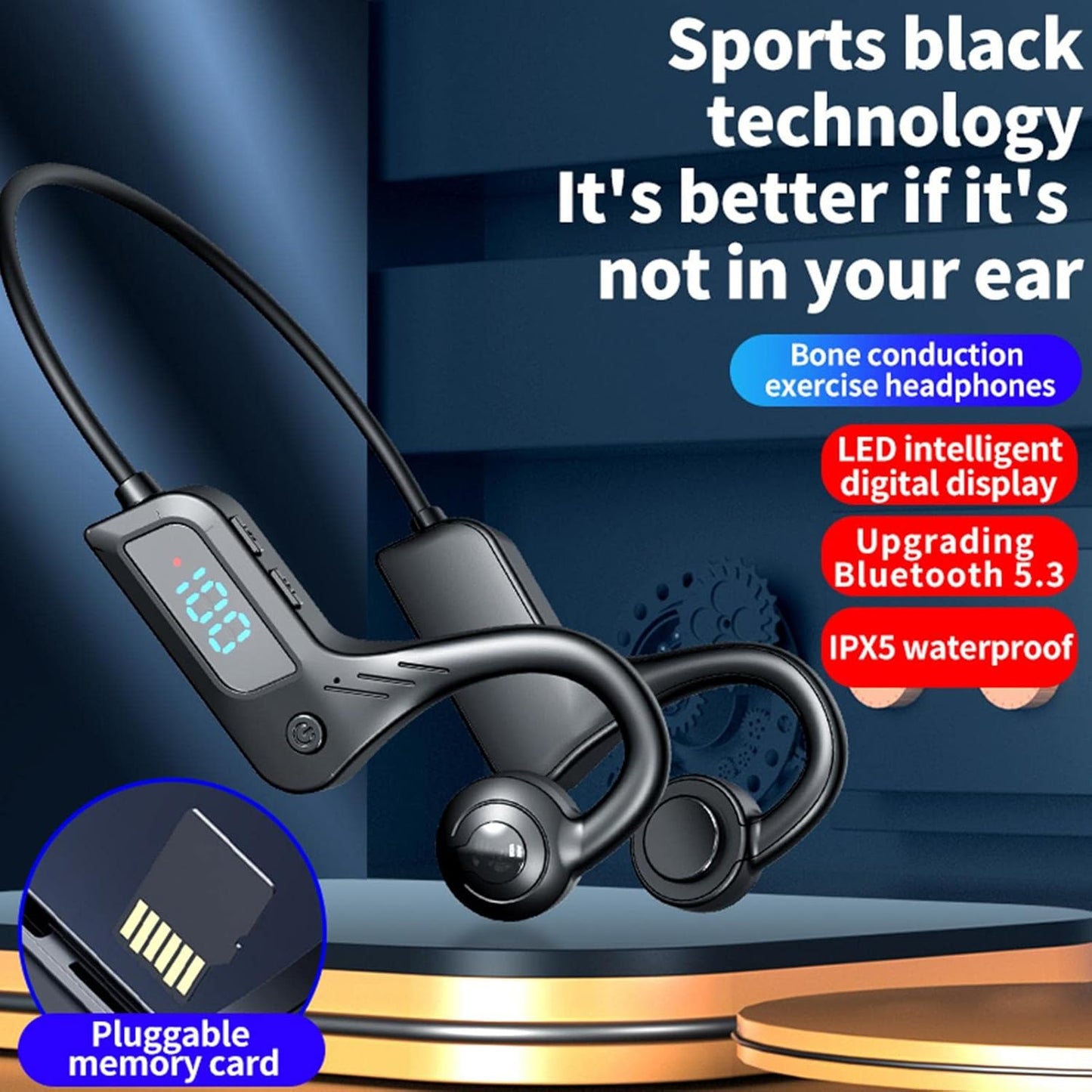 Skorter | Bone Conduction Open-Ear Wireless Headphones – Audyra