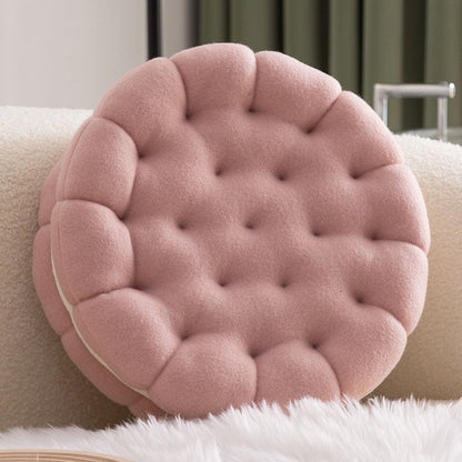 Skorter | Cute Biscuit Circle Shape Seat Cushion
