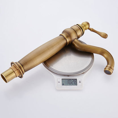 Skorter | Round Basin Faucet Bathroom Faucet Single Lever High Arc Basin Faucet