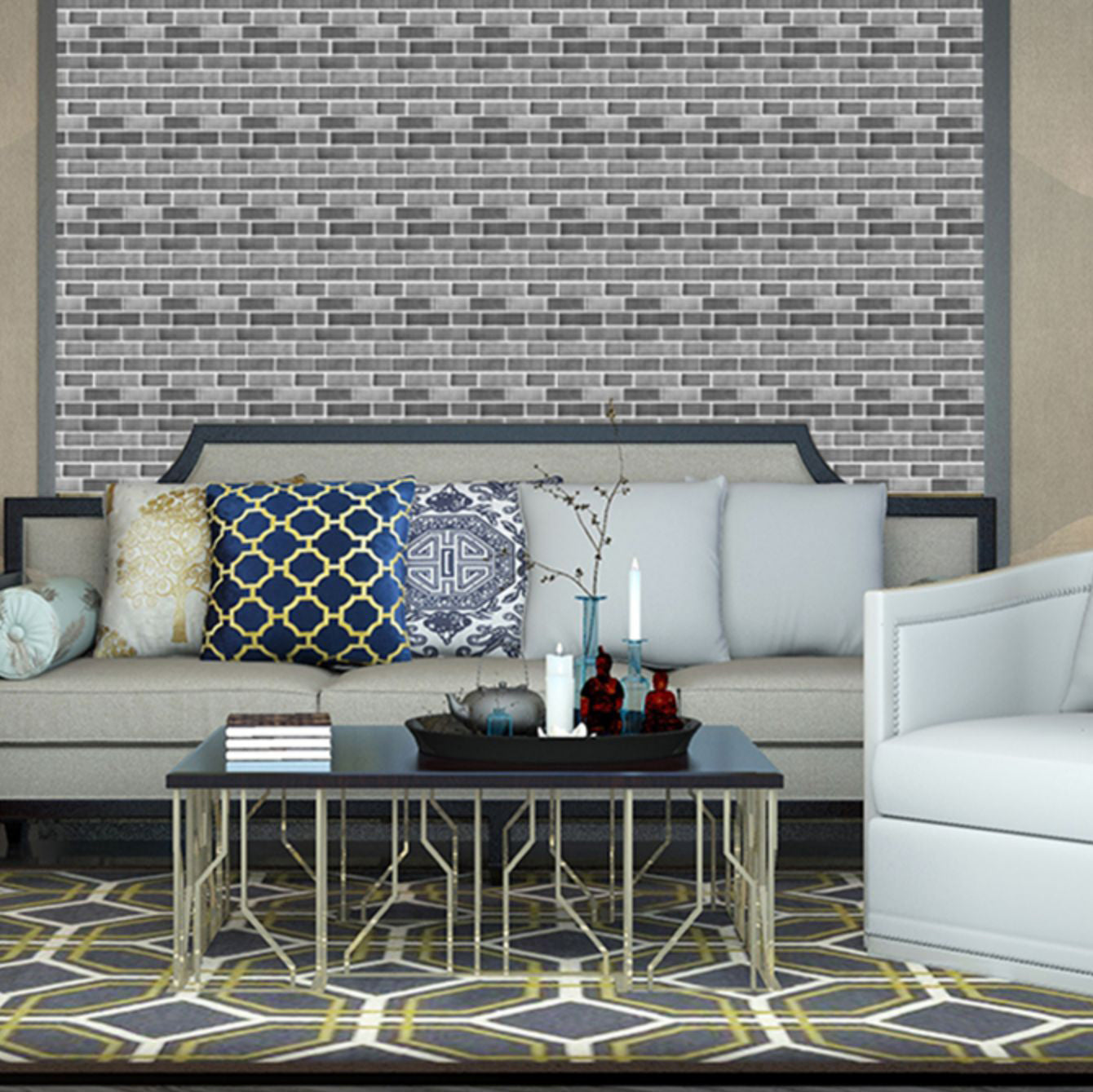 Skorter | 3D Wall cladding PVC waterproof wall cladding for the living room