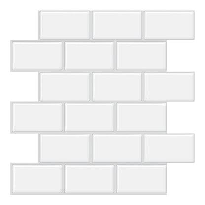Skorter | PVC Subway Tile Wallpaper Waterproof Peel and Stick Splashback Tile