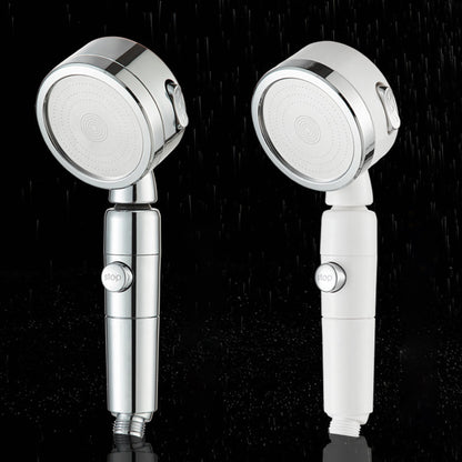 Skorter | Contemporary 3 Beam Shower Head Adjustable Spray Pattern Rotating Hand Shower