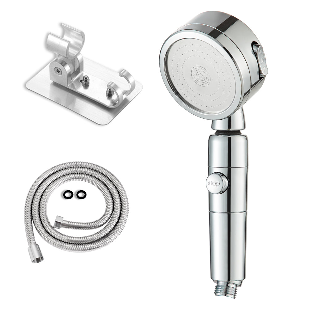 Skorter | Contemporary 3 Beam Shower Head Adjustable Spray Pattern Rotating Hand Shower