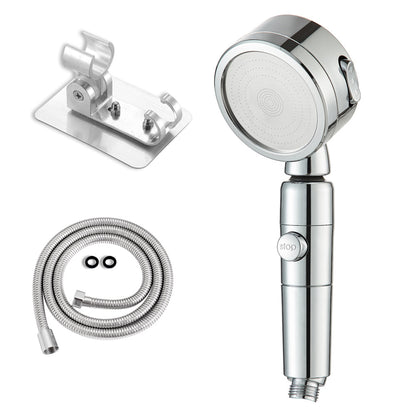 Skorter | Contemporary 3 Beam Shower Head Adjustable Spray Pattern Rotating Hand Shower