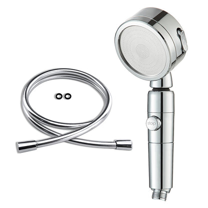 Skorter | Contemporary 3 Beam Shower Head Adjustable Spray Pattern Rotating Hand Shower
