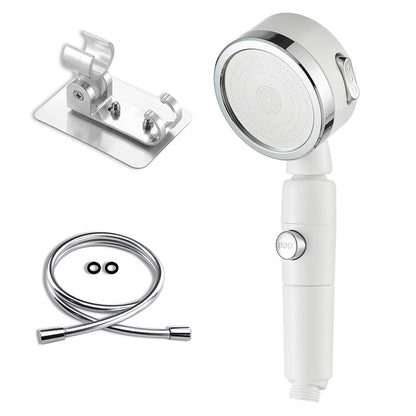 Skorter | Contemporary 3 Beam Shower Head Adjustable Spray Pattern Rotating Hand Shower