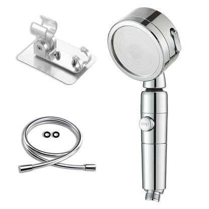 Skorter | Contemporary 3 Beam Shower Head Adjustable Spray Pattern Rotating Hand Shower