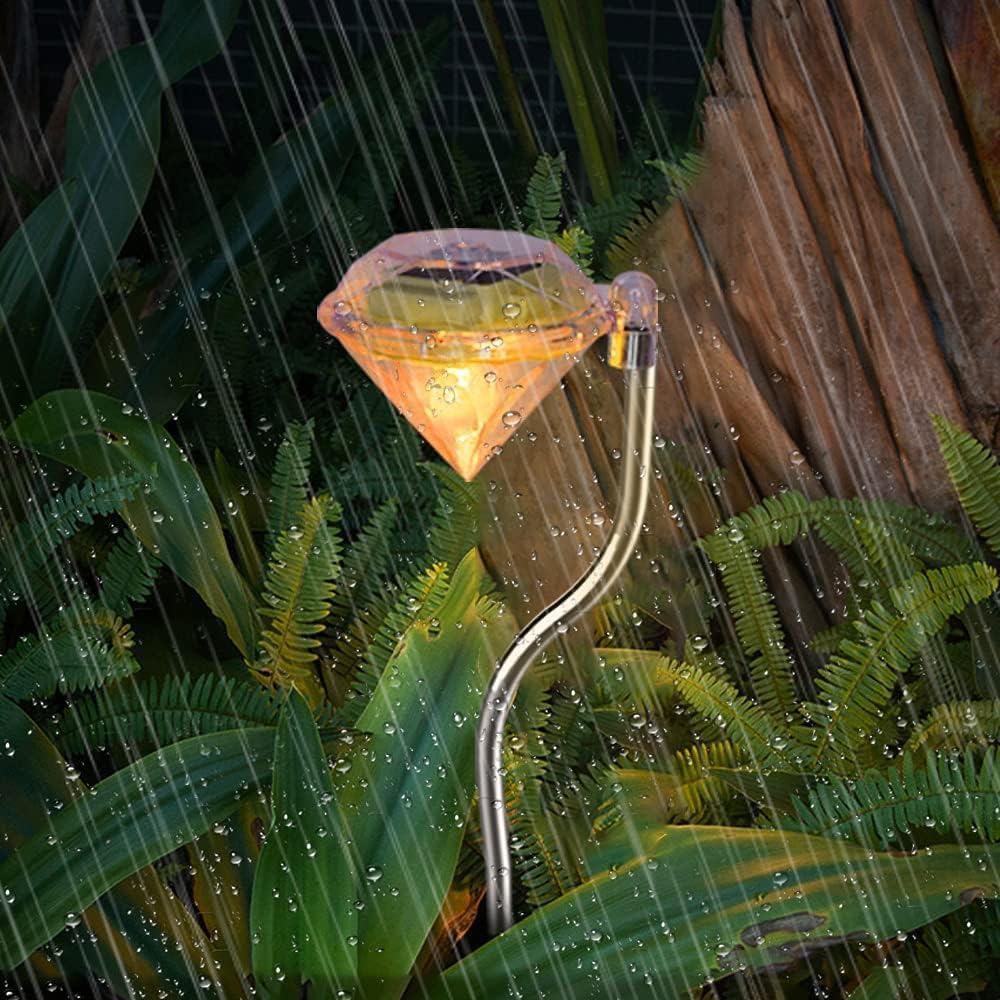 Skorter | Solar Garden Light in Diamond Shape – LED Lamps for Outdoor Decoration and Lighting