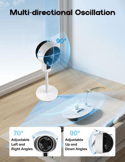 Skorter | Adjustable Pedestal Fan with 3D Oscillation – Aerion