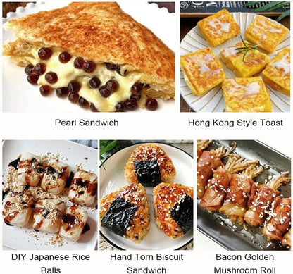 Skorter | 2-in-1 Sandwich Maker & Toaster | Non-Stick Auto-Sealing Plates for Quick Breakfasts, Snacks & Easy Cleanup