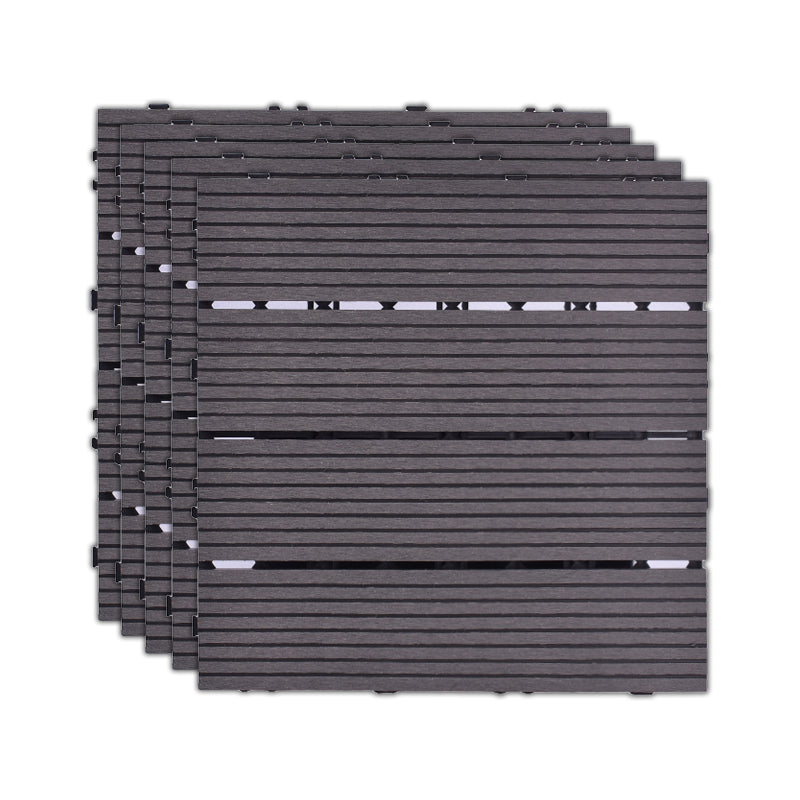 Skorter | 11 Pack 12" X 12" Square Deck/Patio Tiles Snap Fit for Outdoor Patio Tiles
