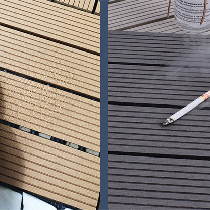 Skorter | 11 Pack 12" X 12" Square Deck/Patio Tiles Snap Fit for Outdoor Patio Tiles