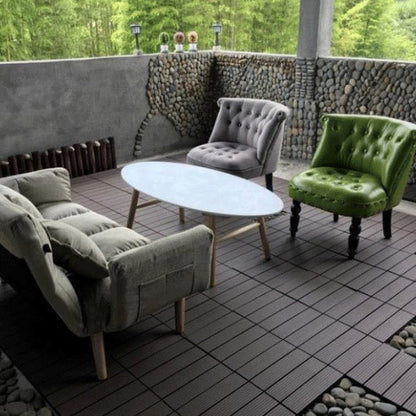 Skorter | Square Click Paver Tiles Striped Pattern Tiles