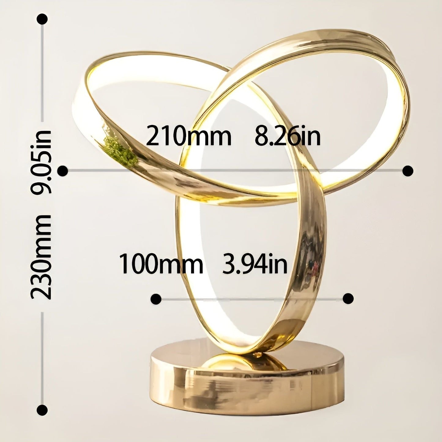 Skorter | Lamp - Luxury Golden Möbius Ring Desk Reading Lamp