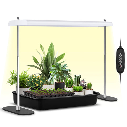 Skorter | Foxgarden® Growth Light Stand, Advanced Led Plant Growth Lighting With 4/8/12T Timer, 6 Dimming Options, And Adjustable Height - Optimal For Indoor Plants In Seed, Vegetative, And Flowering Stages