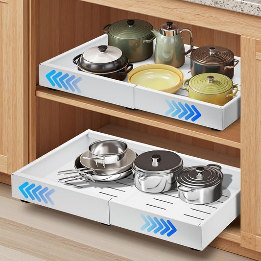 Skorter | 2 Pack Pull-Out Cabinet Drawers – StoreEase