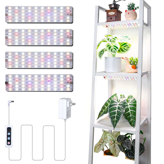 Skorter | Dommia Growth Light, Connectable Growth Lights For Indoor Plants Full Spectrum, 6/12/16H Timer Plant Growth Lights Indoor Under Cabinet, 40W Dimmable Ultra-Thin Plant Light For Indoor Growth, Seedlings, Vegetables