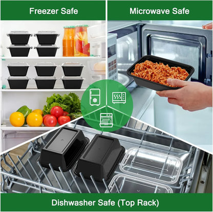 Skorter | 50-piece Meal Prep Container Set with Lid – Ideal for Meal Preparation