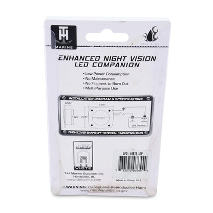 Skorter | T-H Marine Led Courtesy Light - White Square Light For Boat Interior, Deck, Or Cockpit