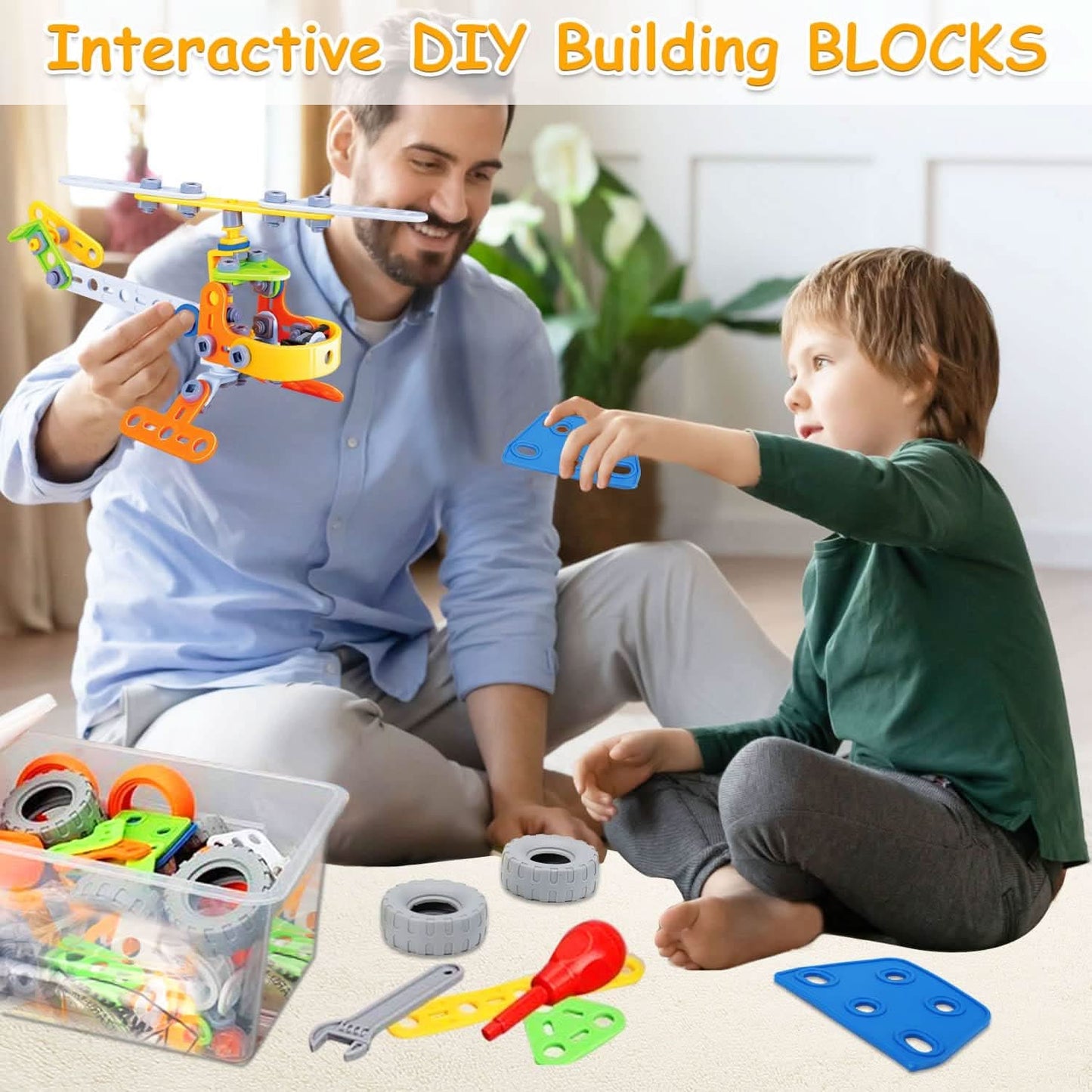Skorter | CREATIVE CONSTRUCTION SET – Construction toy for imagination, motor skills & logical thinking